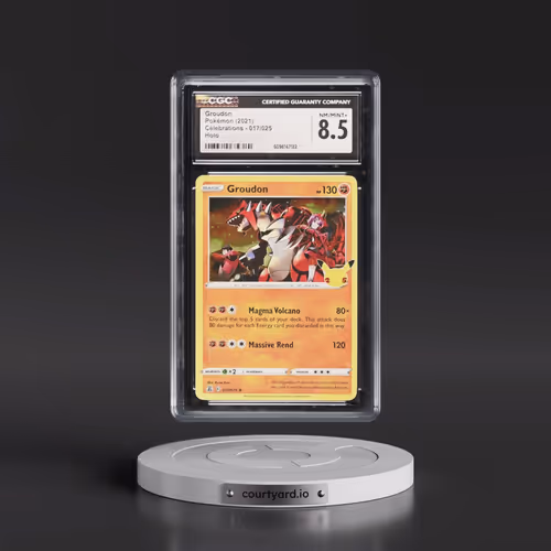 2021 Celebrations #017/025 Groudon - Holo (CGC 8.5 NM-MT+)