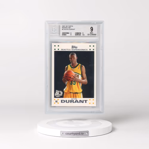 2007 Topps Rookie Card #2 Kevin Durant (BGS 9 MINT)