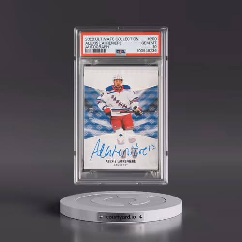 2020 Upper Deck Ultimate Collection #200 Alexis Lafreniere - Autograph (PSA 10 GEM MINT)