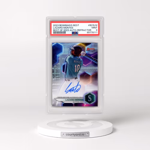 2023 Bowman's Best Best of 2023 Autographs #B23LM Lazaro Montes - Refractor (PSA 9 MINT)