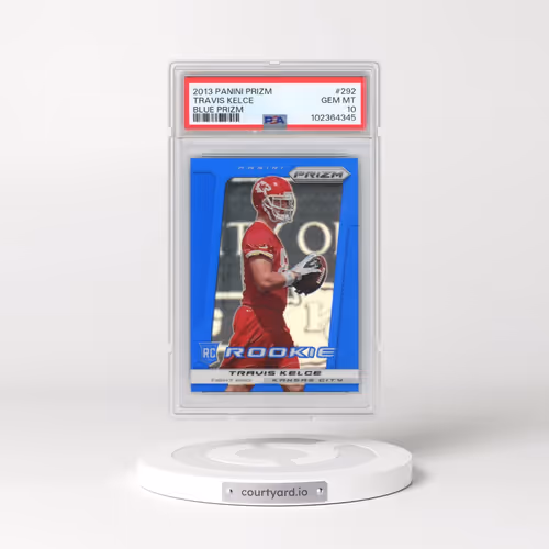 2013 Panini Prizm #292 Travis Kelce - Blue Prizm (PSA 10 GEM MINT)