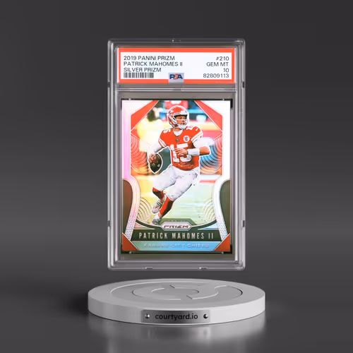 2019 Panini Prizm #210 Patrick Mahomes II - Silver Prizm (PSA 10 GEM MINT)
