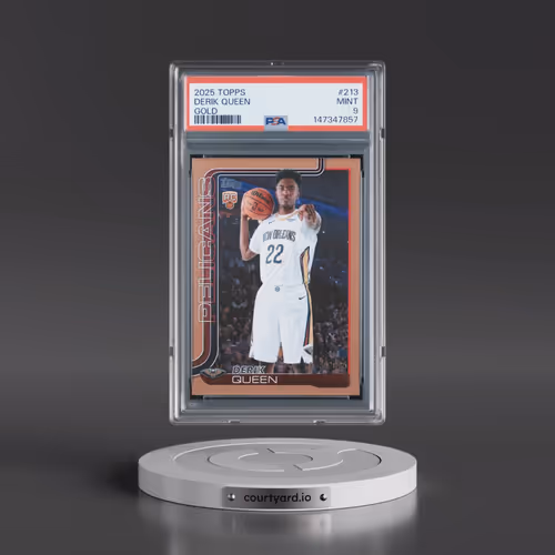 2025 Topps #213 Derik Queen - Gold (PSA 9 MINT)