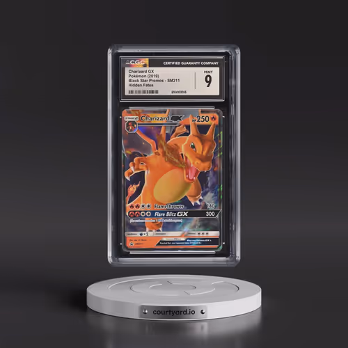 2016 Black Star Promos - Sun & Moon #SM211 Charizard GX - Hidden Fates Tin (Holo) (CGC 9 MINT)