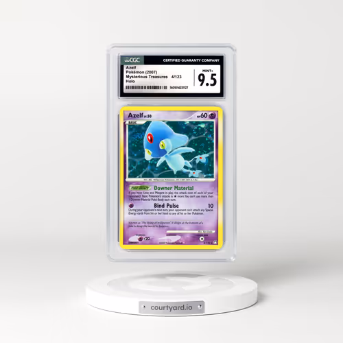 2007 Mysterious Treasures #4 Azelf - Holo (CGC 9.5 MINT+)
