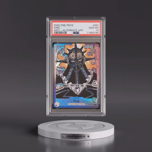 2022 One Piece OP01-Romance Dawn #091 King - Alternate Art (PSA 10 GEM MINT)
