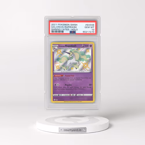 2021 Pokémon Sword & Shield Shining Fates #SV048 Galarian Rapidash - Holo (PSA 10 GEM MINT)