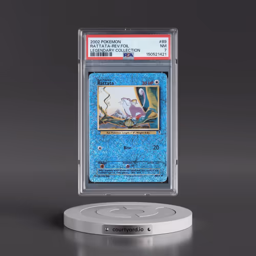 2002 Pokémon Legendary Collection #89 Rattata - Reverse Foil (PSA 7 NM)