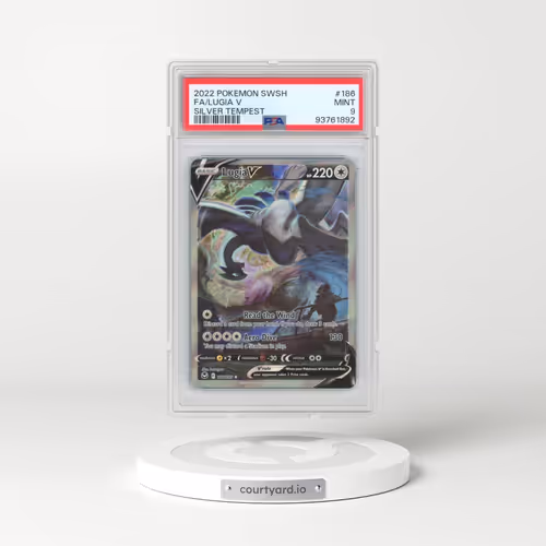2022 Pokémon Sword & Shield Silver Tempest #186 Lugia V - Holo Full Art (PSA 9 MINT)