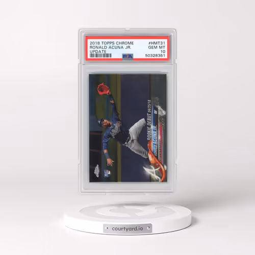 2018 Topps Chrome Update #HMT31 Ronald Acuna Jr. (PSA 10 GEM MINT)