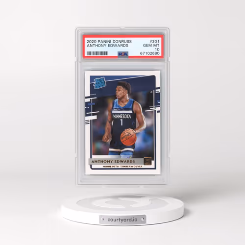 2020 Panini Donruss #201 Anthony Edwards (PSA 10 GEM MINT)