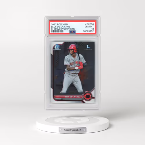 2022 Bowman Chrome Prospects #BCP50 Elly de La Cruz (PSA 10 GEM MINT)