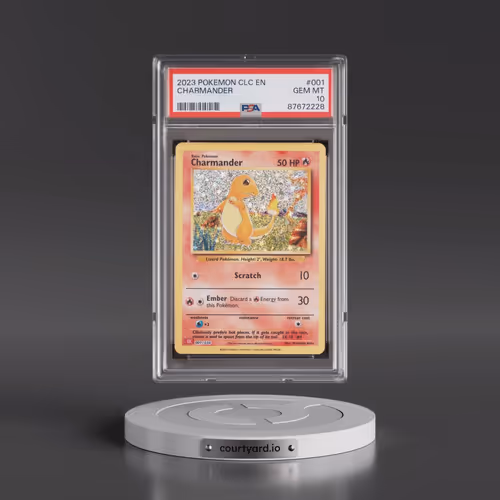 2023 Pokémon Clc-Trading Card Game Classic Charizard & HO-Oh EX Deck #001 Charmander (PSA 10 GEM MIN