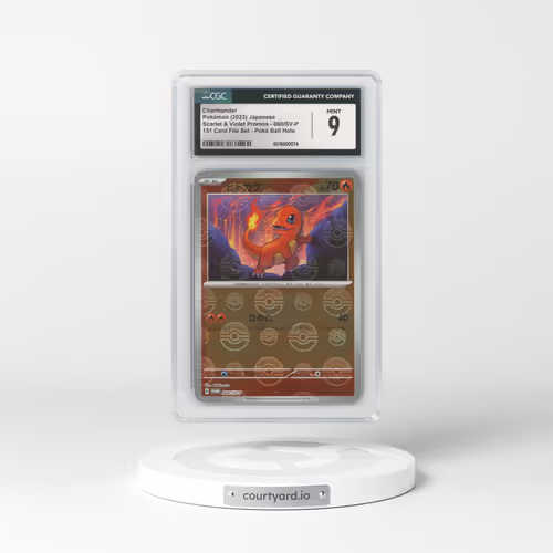 2022 Scarlet & Violet Promos #060/SV-P Charmander - Reverse Holo 151 Card File Set Poke Ball (CGC 9 MINT)