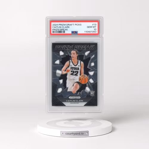 2024 Panini Prizm Draft Picks Prizm Break #13 Caitlin Clark (PSA 10 GEM MINT)
