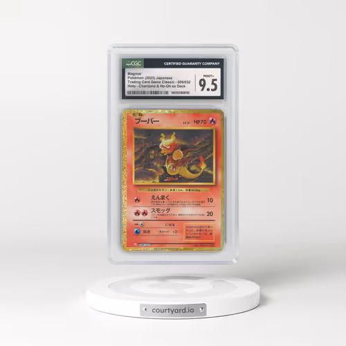 2023 Trading Card Game Classic - CLF, CLL, CLK #006/032 Magmar - Charizard & Ho-Oh ex Deck - CLL Holo (CGC 9.5 MINT+)