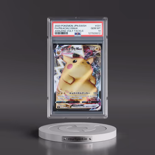2020 Pokémon Sword & Shield Amazing Volt Tackle #031 Pikachu Vmax - Full Art (PSA 10 GEM MINT)