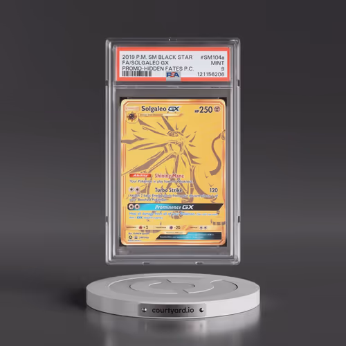 2019 Pokémon SM Black Star Promo #SM104a Solgaleo GX - Holo Full Art Hidden Fates Premium Collection