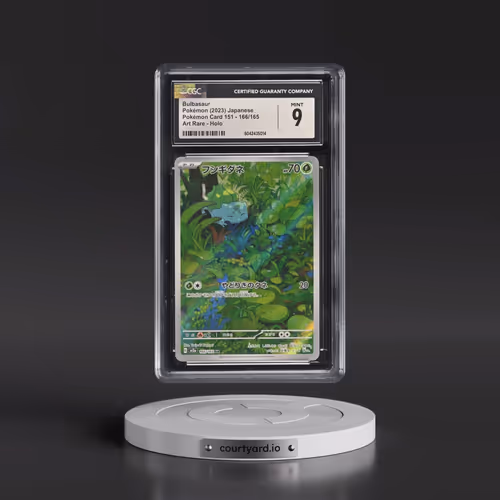 2023 Pokémon Card 151 #166/165 Bulbasaur - Art Rare Holo (CGC 9 MINT)