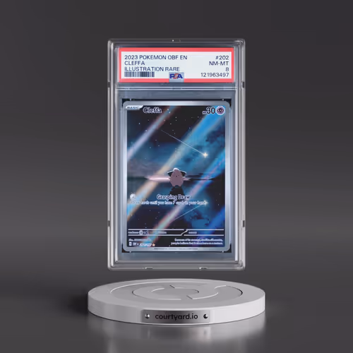 2023 Pokémon Obf EN-Obsidian Flames #202 Cleffa - Illustration Rare (PSA 8 NM-MT)