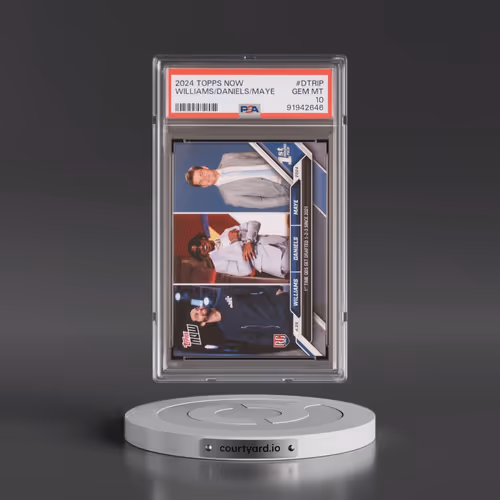 2024 Topps Now #DTRIP Caleb Williams/Drake Maye/Jayden Daniels (PSA 10 GEM MINT)