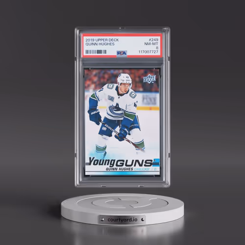 2019 Upper Deck #249 Quinn Hughes (PSA 8 NM-MT)