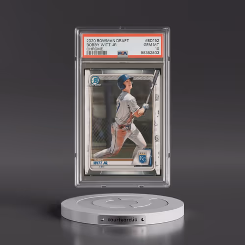 2020 Bowman Draft #BD152 Bobby Witt Jr. - Chrome (PSA 10 GEM MINT)