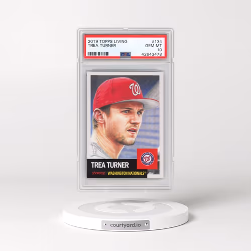 2019 Topps Living #134 Trea Turner (PSA 10 GEM MINT)