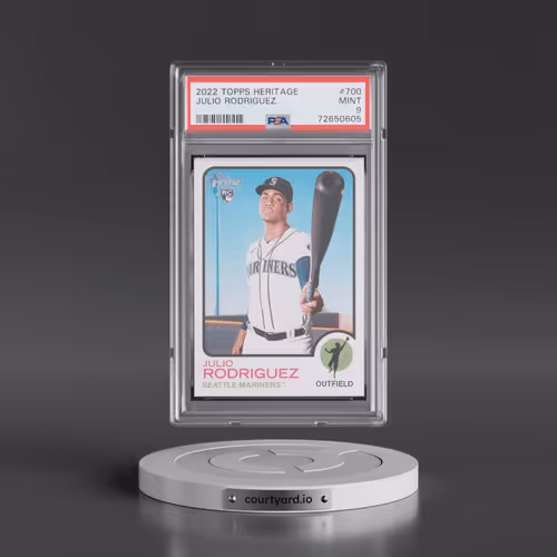2022 Topps Heritage #700 Julio Rodriguez (PSA 9 MINT)