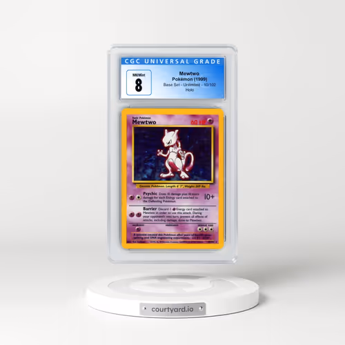 1999 Base Set #10/102 Mewtwo - Holo (CGC 8 NM-MT)