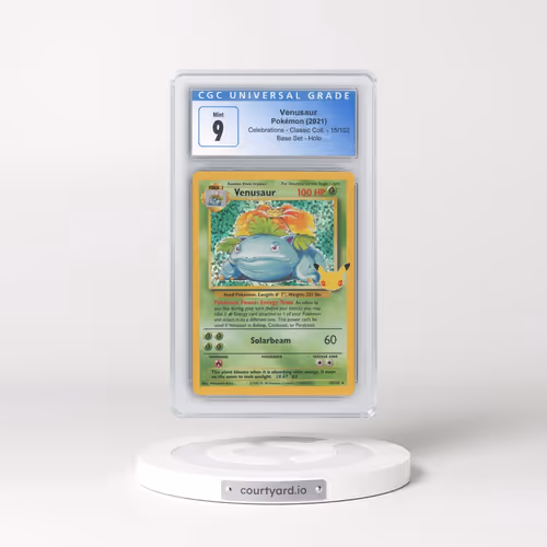 2021 Celebrations - Classic Collection #15/102 Venusaur - Base Set Holo (CGC 9 MINT)