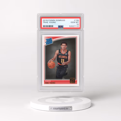 2018 Panini Donruss #198 Trae Young (PSA 10 GEM MINT)