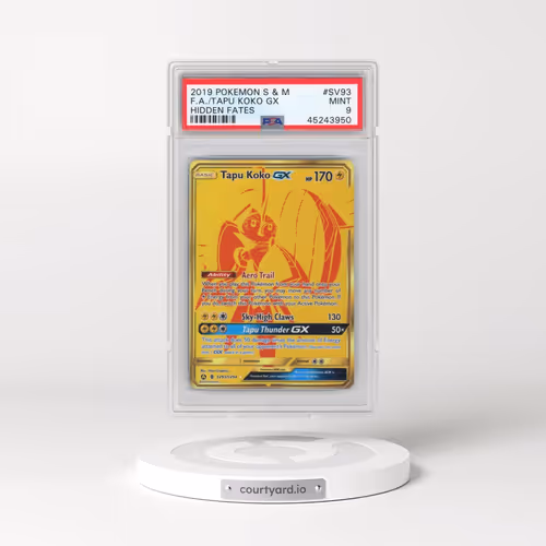 2019 Pokémon Sun & Moon Hidden Fates #SV93 Tapu Koko GX - Holo Full Art (PSA 9 MINT)
