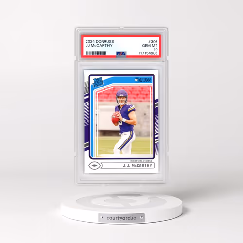 2024 Panini Donruss #303 JJ McCarthy (PSA 10 GEM MINT)
