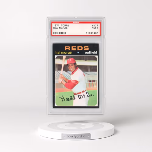 1971 Topps #177 Hal McRae (PSA 7 NM)