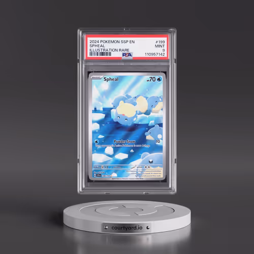 2024 Pokémon Ssp EN-Surging Sparks #199 Spheal - Illustration Rare (PSA 9 MINT)