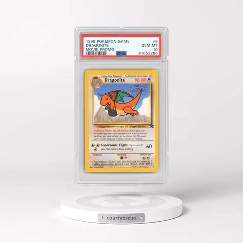 1999 Pokémon Game Movie #5 Dragonite - Movie Promo (PSA 10 GEM MINT)
