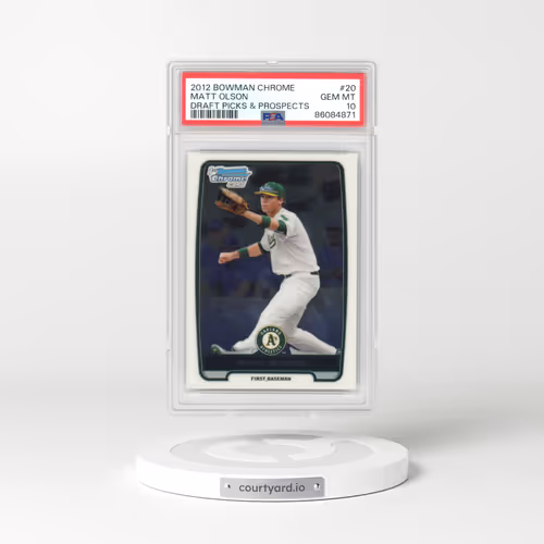 2012 Bowman Chrome Draft Picks & Prospects #20 Matt Olson (PSA 10 GEM MINT)