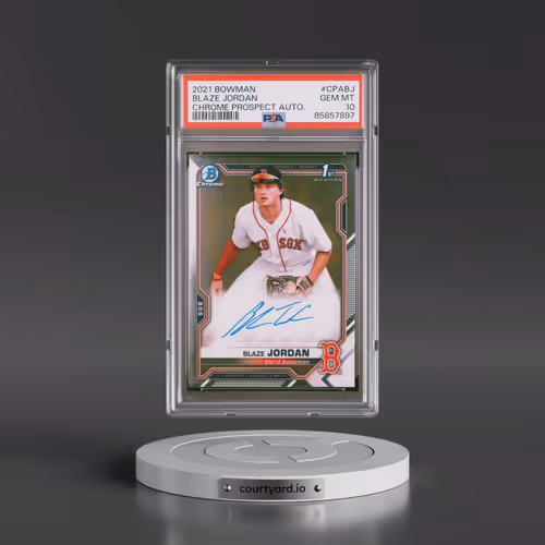 2021 Bowman Chrome Prospect Autographs #CPABJ Blaze Jordan (PSA 10 GEM MINT)