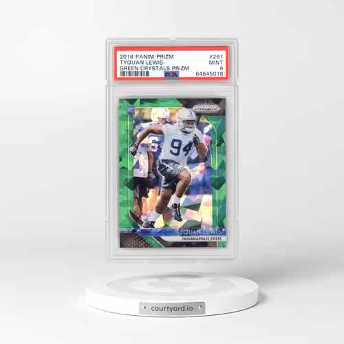 2018 Panini Prizm #261 Tyquan Lewis - Green Crystals Prizm (PSA 9 MINT)
