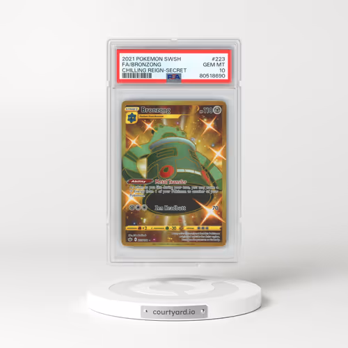 2021 Pokémon Sword & Shield Chilling Reign #223 Bronzong - Full Art Secret (PSA 10 GEM MINT)