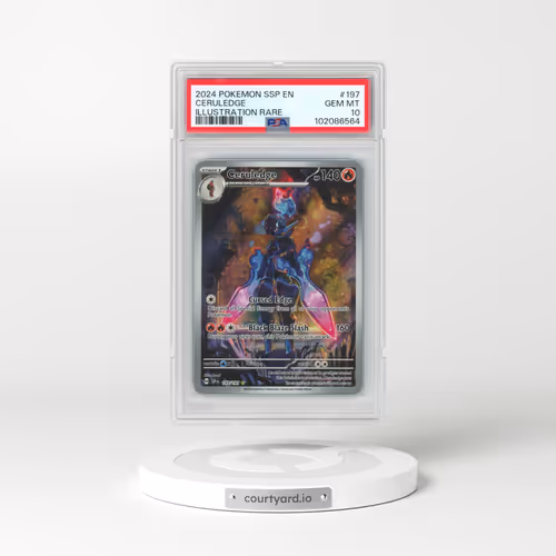 2024 Pokémon Ssp EN-Surging Sparks #197 Ceruledge - Illustration Rare (PSA 10 GEM MINT)