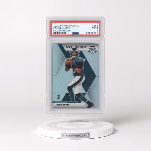 2020 Panini Mosaic #265 Jalen Hurts - Silver Prizm (PSA 9 MINT)