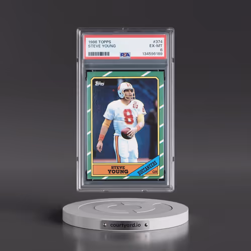 1986 Topps #374 Steve Young (PSA 6 EX-MT)