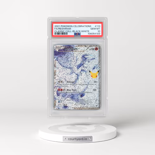 2021 Pokémon Celebrations Classic Collection #113 Reshiram - Full Art (PSA 10 GEM MINT)
