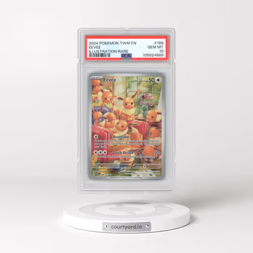 2024 Pokémon Twm EN-Twilight Masquerade #188 Eevee - Illustration Rare (PSA 10 GEM MINT)