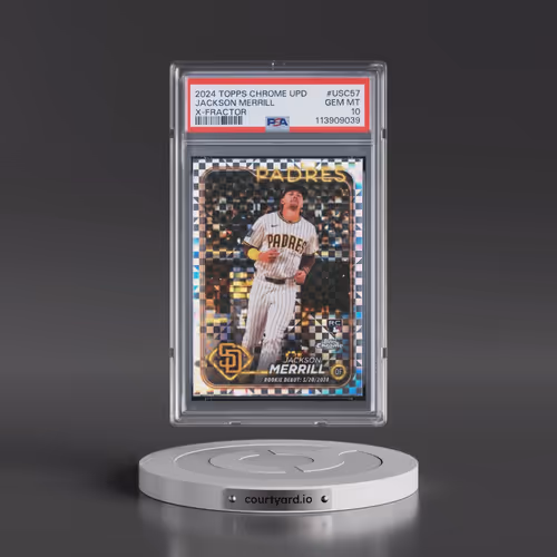 2024 Topps Chrome Update #USC57 Jackson Merrill - X-Fractor (PSA 10 GEM MINT)