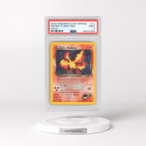 2000 Pokémon Gym Heroes #12 Rocket's Moltres - Holo (PSA 9 MINT)