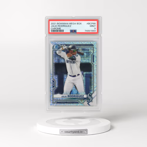2021 Bowman Mega Box Chrome #BCP86 Julio Rodriguez (PSA 9 MINT)