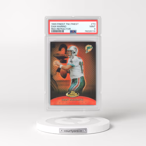 1999 Finest Team Finest Red #T3 Dan Marino - Red-Refractor (PSA 9 MINT)